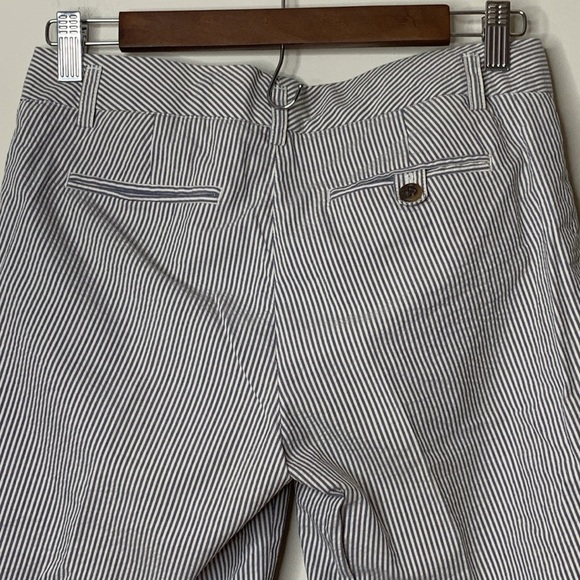 J. crew | Black White City Fit Pin Striped 100% Cotton Bermuda Shorts 0 - Picture 10 of 10